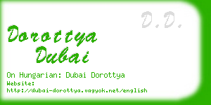 dorottya dubai business card